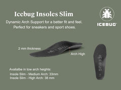 Icebug Slim Insoles ideal for hiking and outdoor use.
