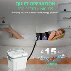 ICENURT quiet motor demonstrates minimal noise for distraction-free relief.