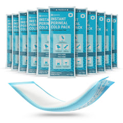 ICEWRAPS instant cold pack activation for quick perineal relief.