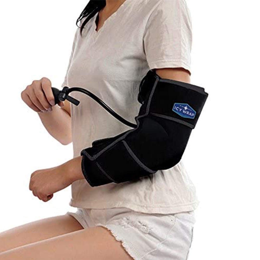 Icy Wrap cold-pack elbow wrap delivers focused relief for elbow pain and swelling.