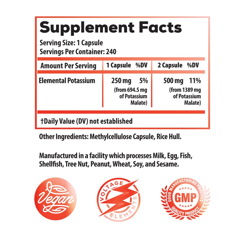 Ideal Infusion Potassium Malate capsules for daily electrolyte balance.