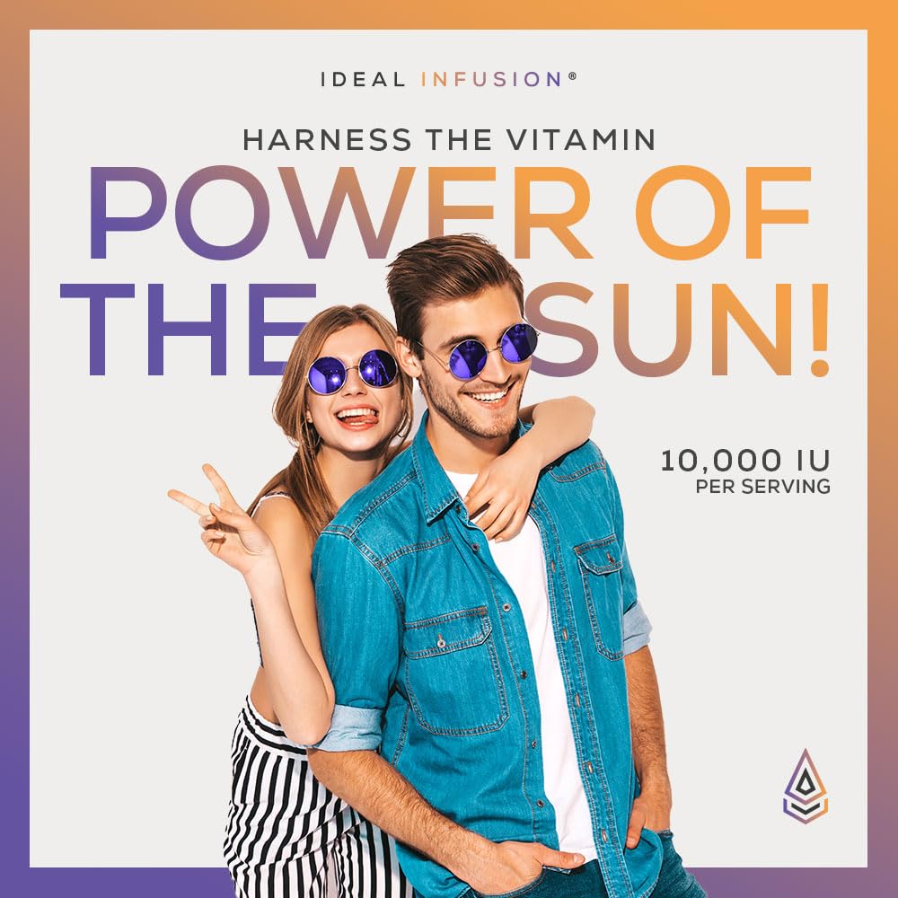 Ideal Infusion serving-size chart on bottle label