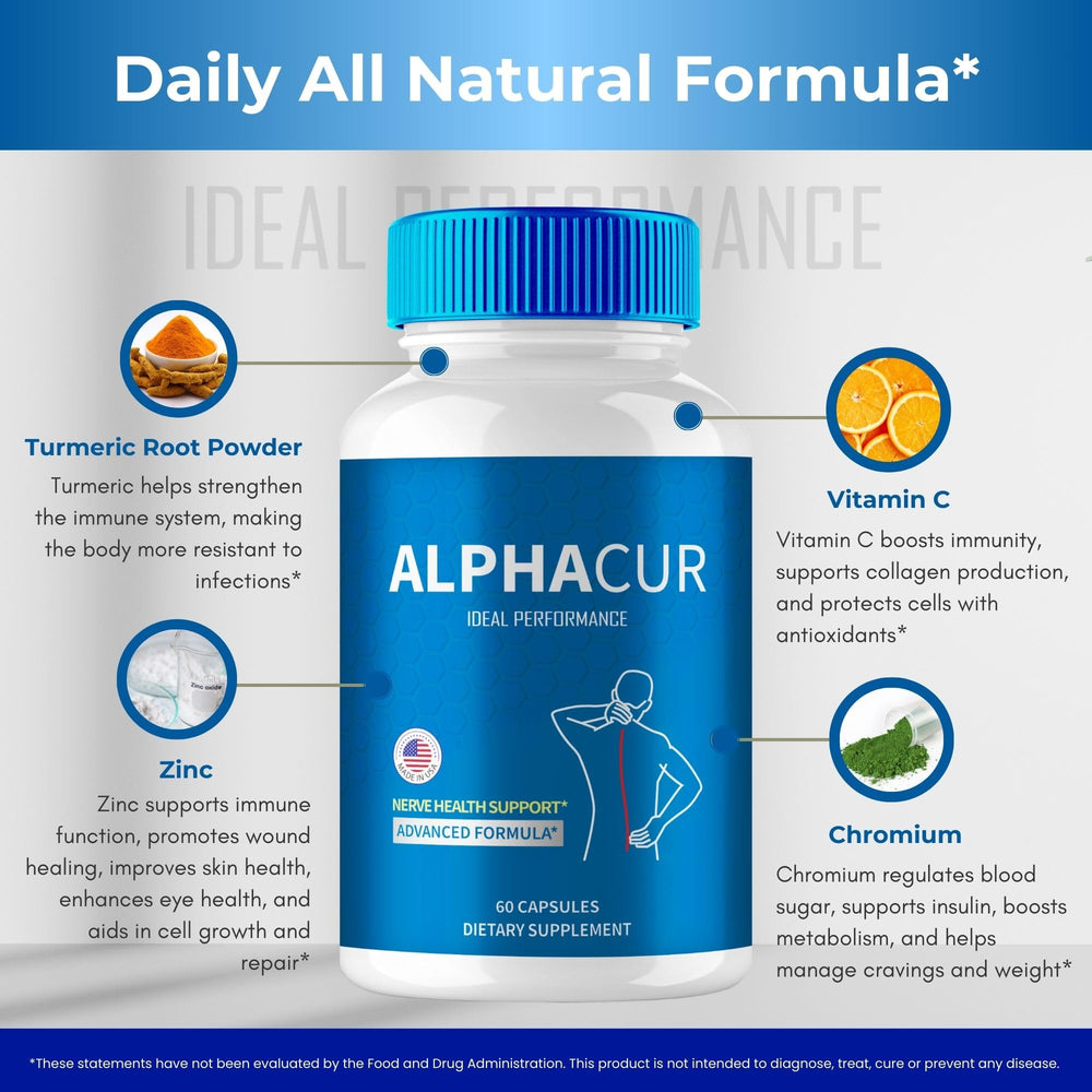 Hands holding AlphaCur bottle during a calm self-care moment