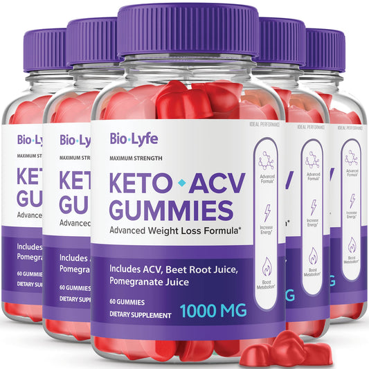 IDEAL PERFORMANCE Biolyfe Keto ACV gummies bottle promotes daily energy support