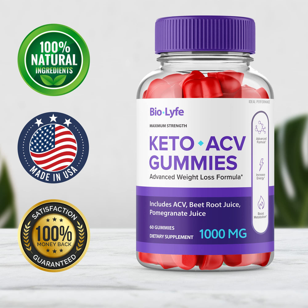 IDEAL PERFORMANCE Biolyfe Keto ACV gummies label confirms vegan, gluten-free ingredients
