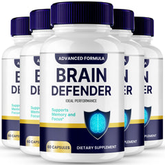 IDEAL PERFORMANCE Brain Defender bottle with capsules for daily focus support.