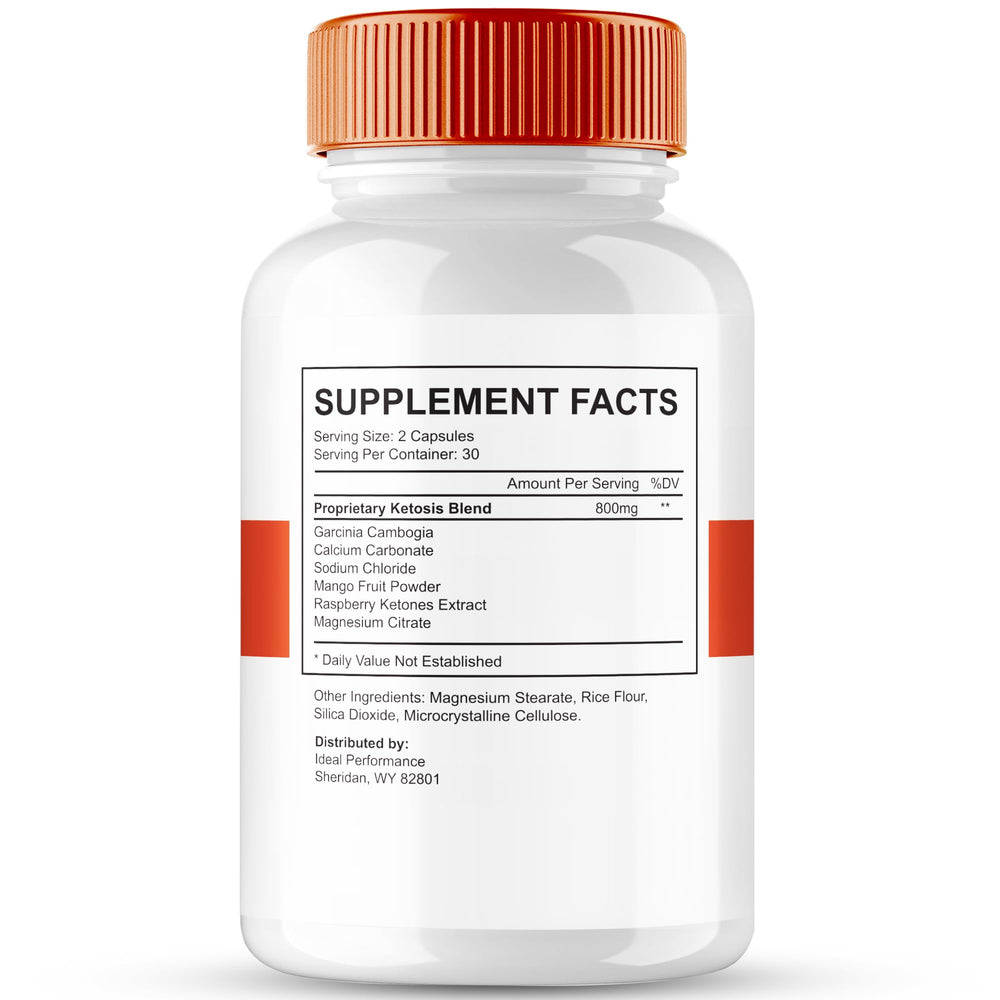 IDEAL PERFORMANCE Citrus Burn capsules back label close-up highlighting maximum strength.