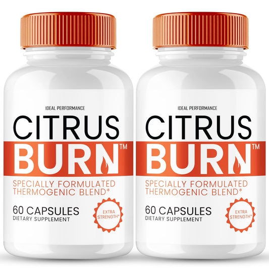 IDEAL PERFORMANCE Citrus Burn Capsule bottle for easy daily keto support.