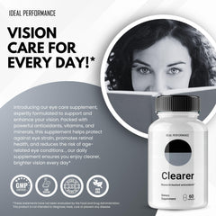 IDEAL PERFORMANCE Clearer Vision daily-use scene at a desk.