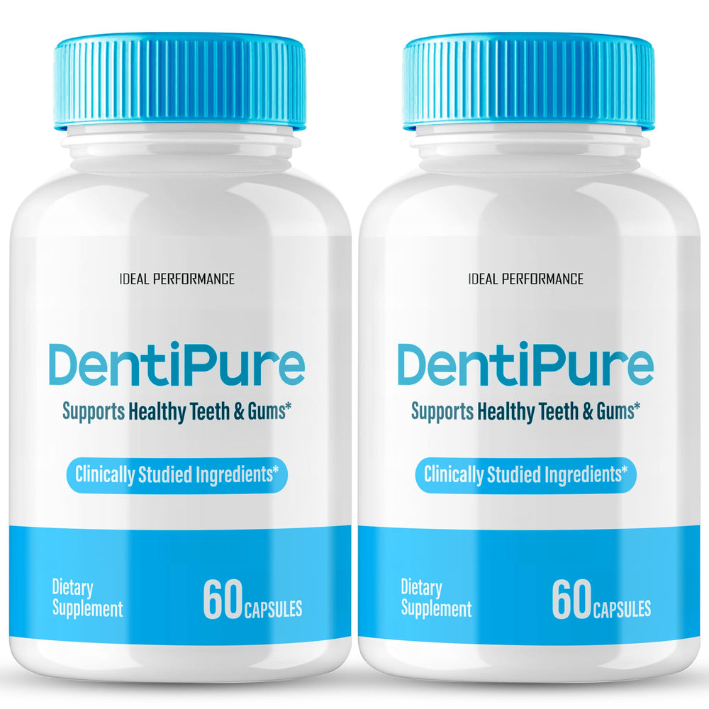IDEAL PERFORMANCE Dentipure Capsules bottle pour supports daily use for fresh breath