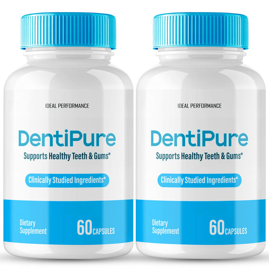 IDEAL PERFORMANCE Dentipure Capsules bottle pour supports daily use for fresh breath