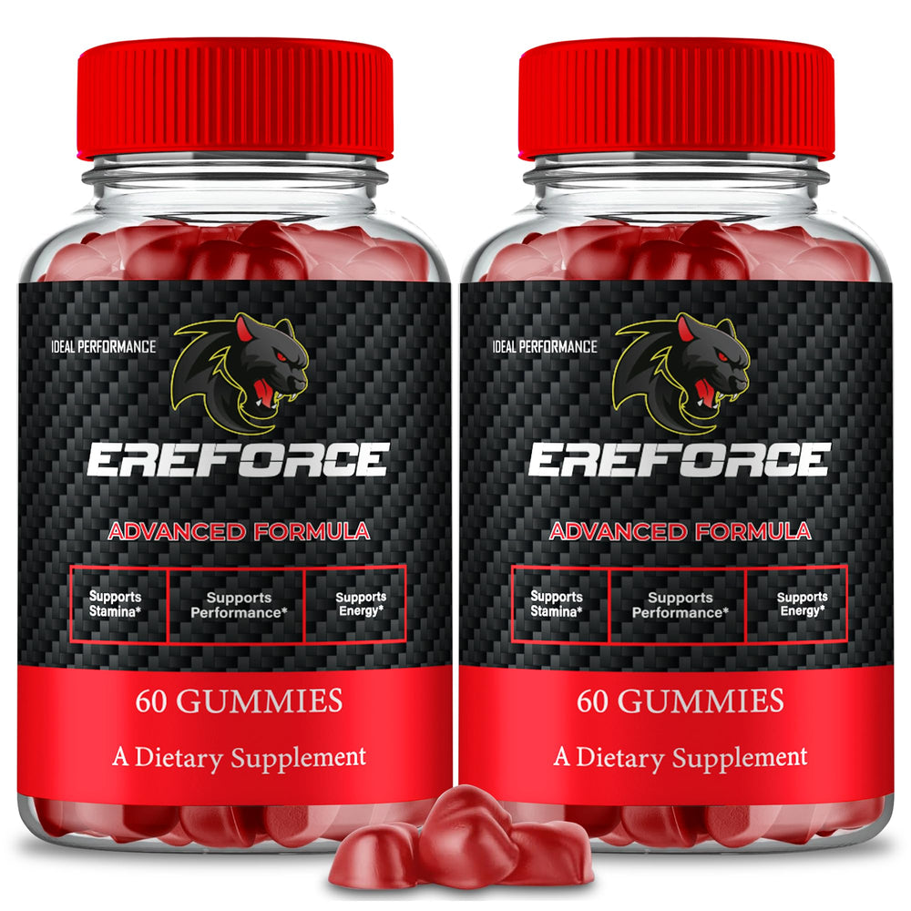 IDEAL PERFORMANCE Ereforce Gummies bottle for convenient daily wellness support.