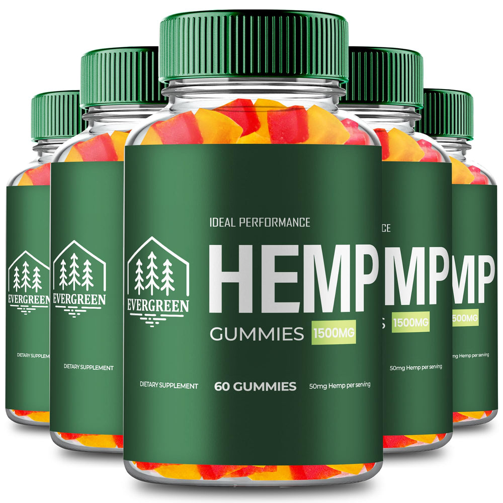IDEAL PERFORMANCE Evergreen Hemp Gummies front view for daily natural wellness support.