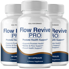 IDEAL PERFORMANCE Flow Revive bottle front view highlights daily wellness support