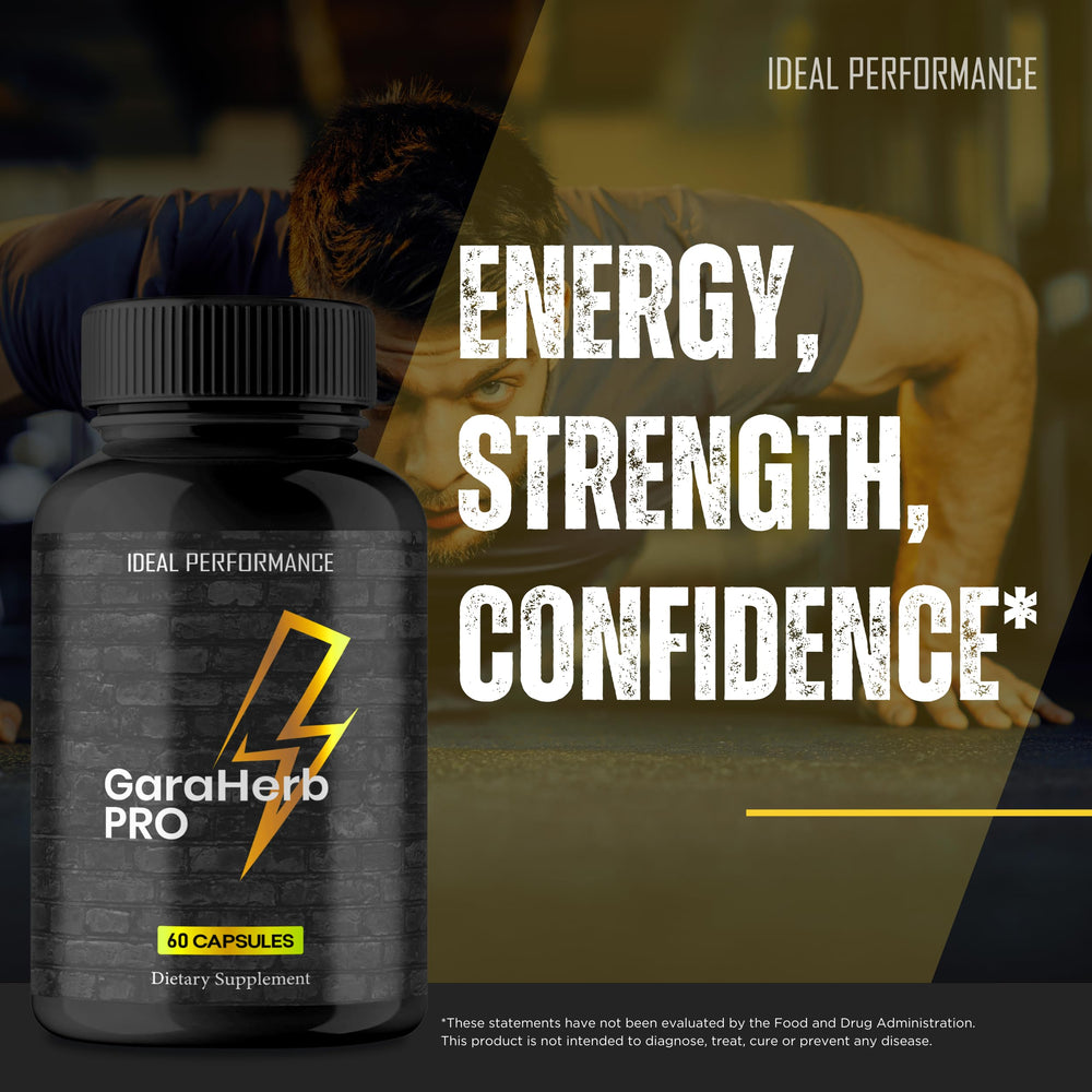 IDEAL PERFORMANCE Garaherb ingredients highlight natural components supporting endurance