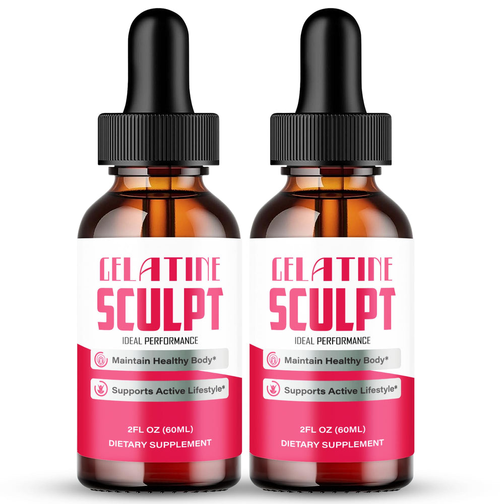 IDEAL PERFORMANCE Gelatine Sculpt Drops bottle front view for keto-friendly daily support