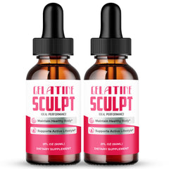 IDEAL PERFORMANCE Gelatine Sculpt Drops bottle front view for keto-friendly daily support