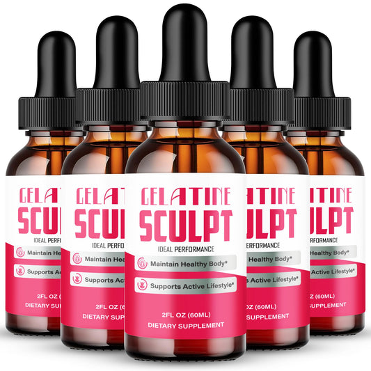 IDEAL PERFORMANCE Gelatine Sculpt Drops bottle with pour spout for precise dosing.