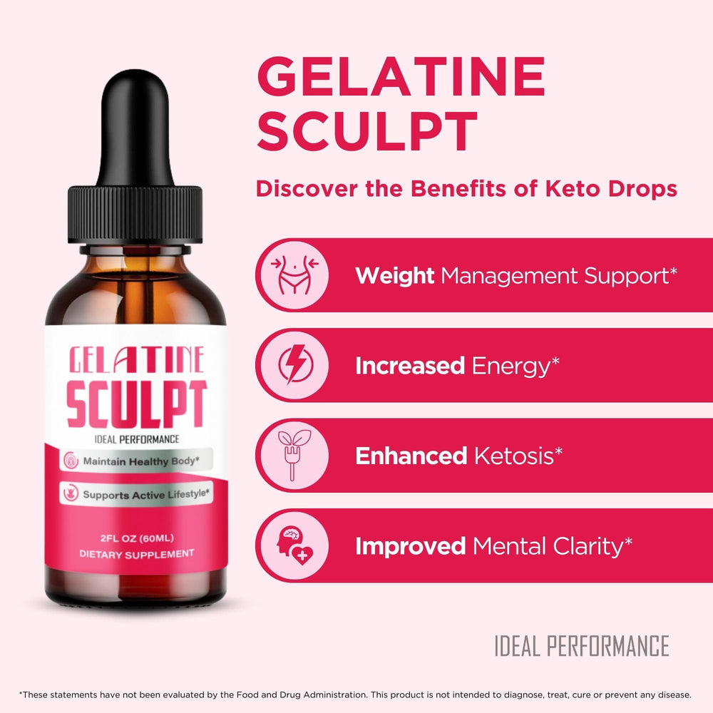 IDEAL PERFORMANCE Gelatine Sculpt Drops in hand, easy daily application.