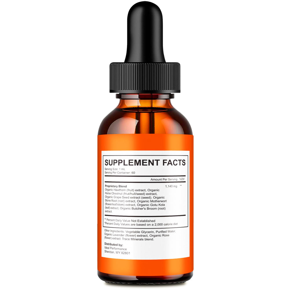 IDEAL PERFORMANCE Gluco Flow Drops pour for easy daily dosing and routine use