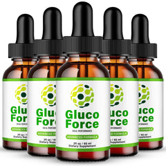 IDEAL PERFORMANCE Gluco Force Drops bottle showing all-natural formula for daily circulation support