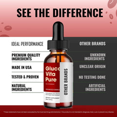 IDEAL PERFORMANCE Gluco Vita Pure Drops on store shelf suggests reliable daily support