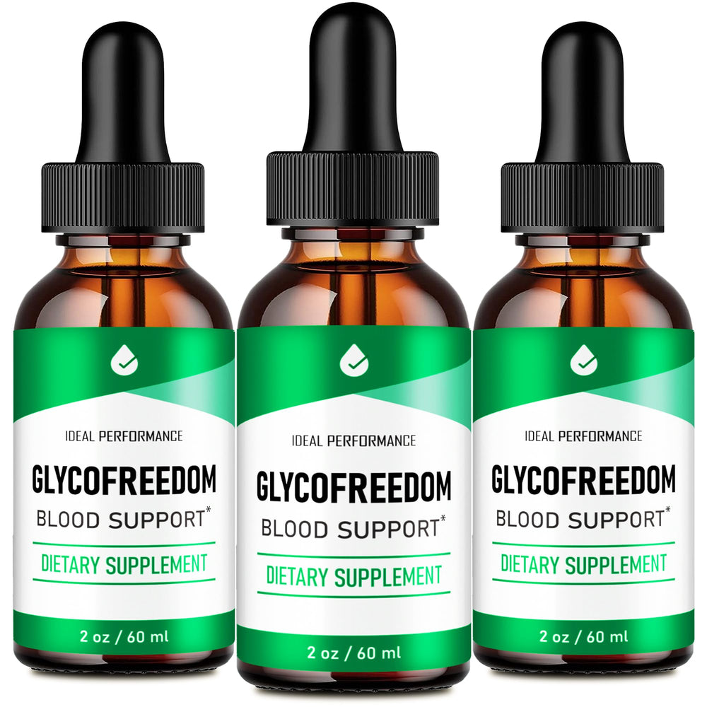 Ideal Performance Glycofreedom Drops bottle pour for easy daily dosing.