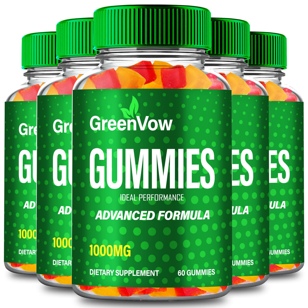 IDEAL PERFORMANCE GreenVow Hemp Gummies pack front for daily wellness convenience.