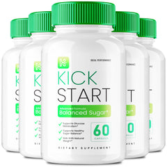 IDEAL PERFORMANCE Kick Start Capsules bottle front view for natural balance support.