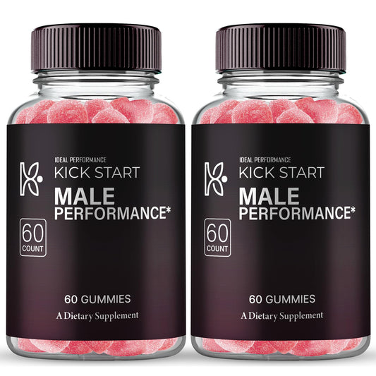 IDEAL PERFORMANCE KickStart Gummies bottle front view for daily wellness with natural ingredients