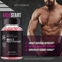 IDEAL PERFORMANCE KickStart Gummies packaging shows 2-pack value