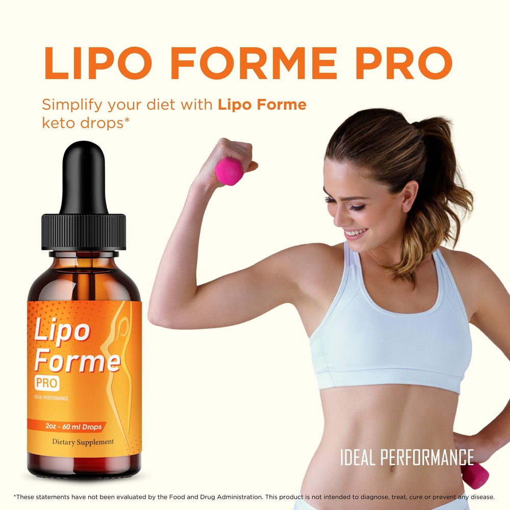 IDEAL PERFORMANCE LipoForme Drops pictured with a fitness routine for sustained activity.