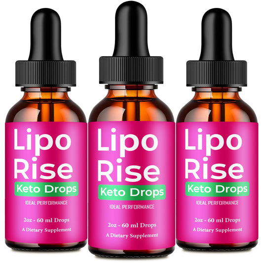 IDEAL PERFORMANCE Lipo Rise Drops bottle on kitchen counter for daily wellness support