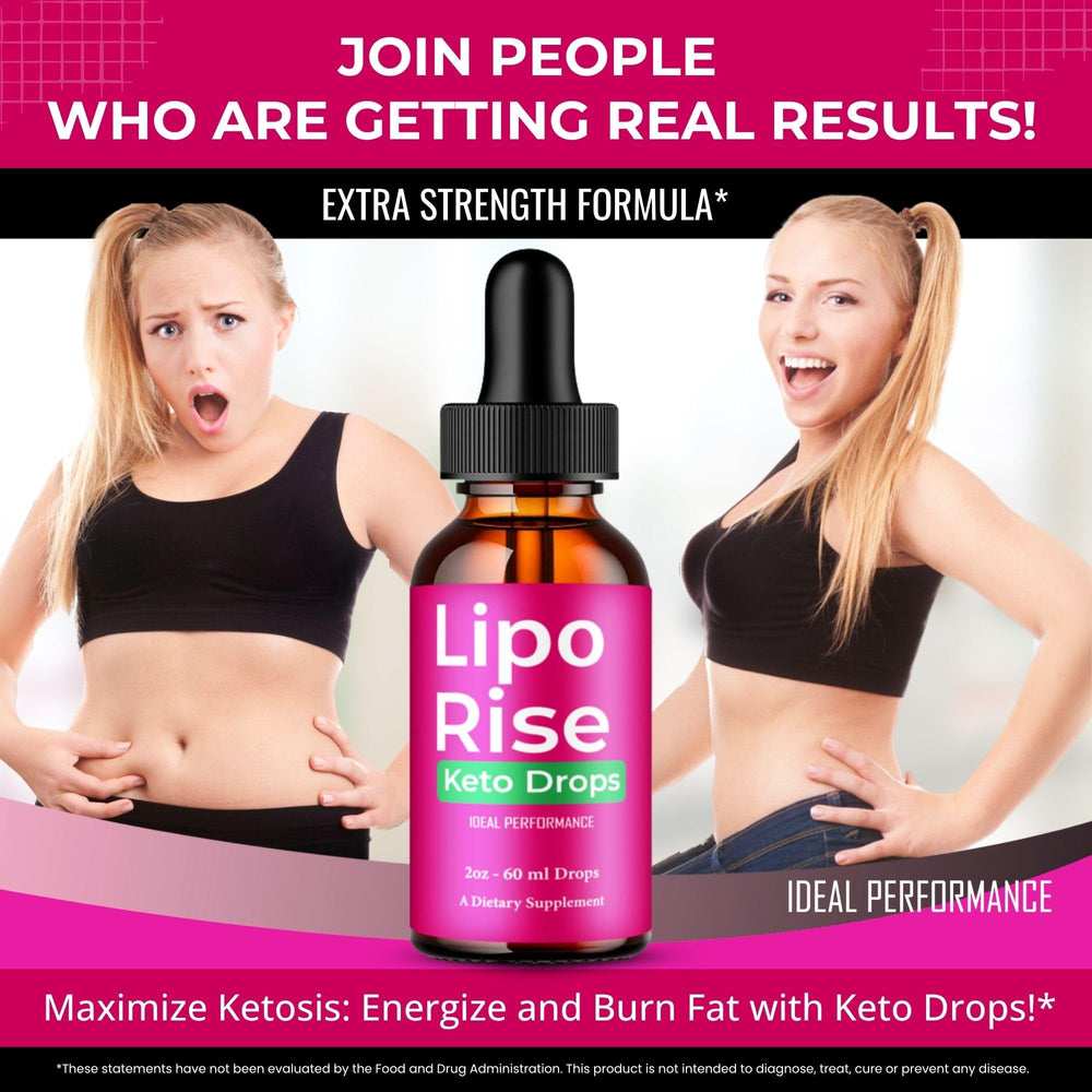 IDEAL PERFORMANCE Lipo Rise Drops dispensing cap in action during a workout