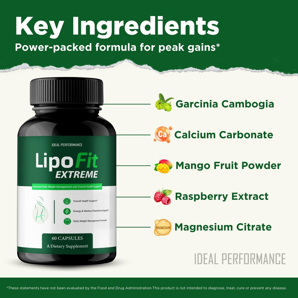 IDEAL PERFORMANCE Lipofit Capsules on kitchen counter imply keto-friendly wellness routine