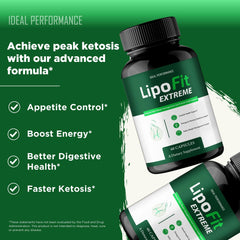 IDEAL PERFORMANCE Lipofit Capsules poured into palm demonstrates easy daily use