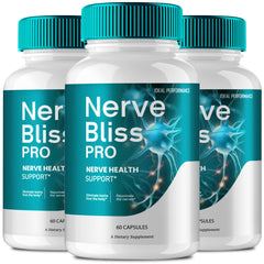 IDEAL PERFORMANCE Nerve Bliss Pro bottle close-up showing premium formula for nerve support