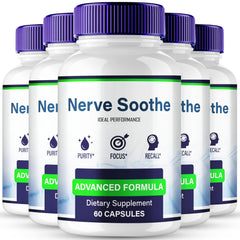 IDEAL PERFORMANCE Nerve Soothe Capsules bottle front for brain health support.