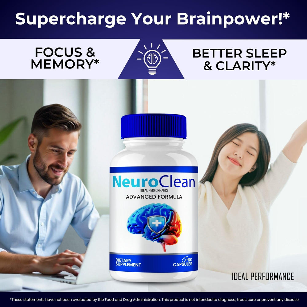 IDEAL PERFORMANCE Neuro Clean tablets close-up, showing uniform dosing for consistency.