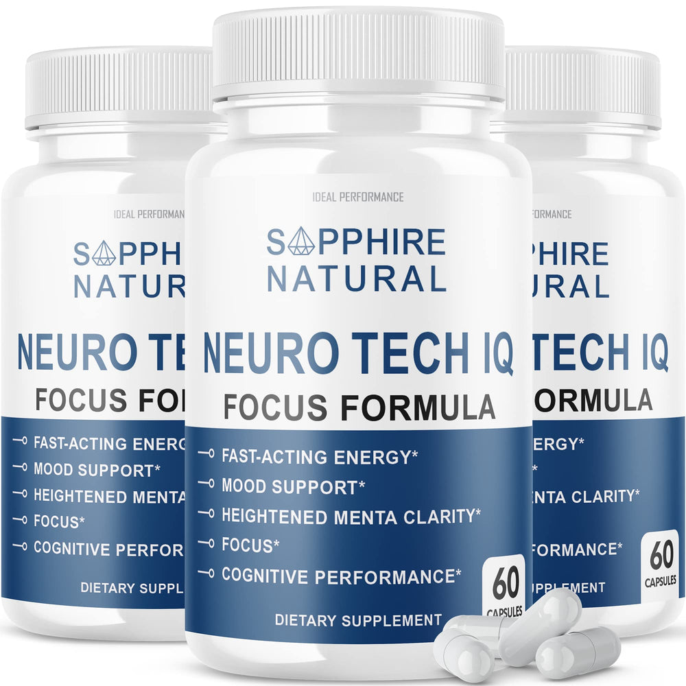 IDEAL PERFORMANCE Neuro Tech IQ bottle pour supports easy daily dosing for consistency.