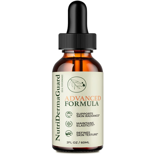 IDEAL PERFORMANCE Nutri Derma Guard Drops bottle for clear-looking skin.