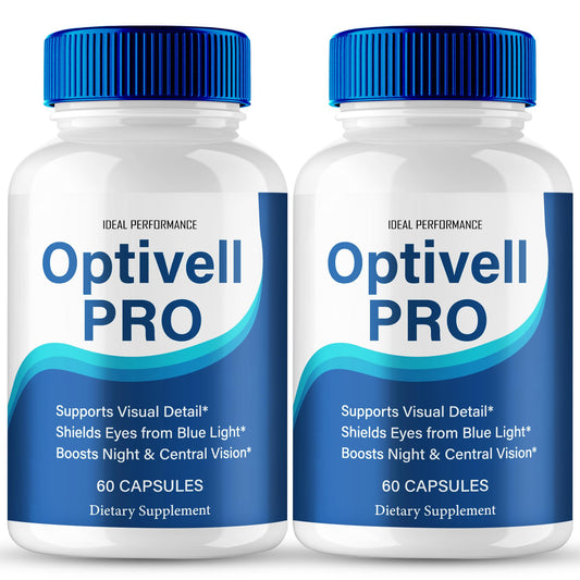 IDEAL PERFORMANCE Optivell Eye Capsules bottle for daily visual wellness support.