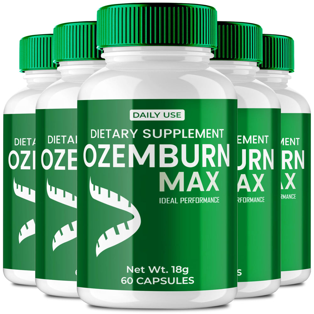 IDEAL PERFORMANCE OzemBurn Max bottle front, all-natural keto supplement for active lifestyles.