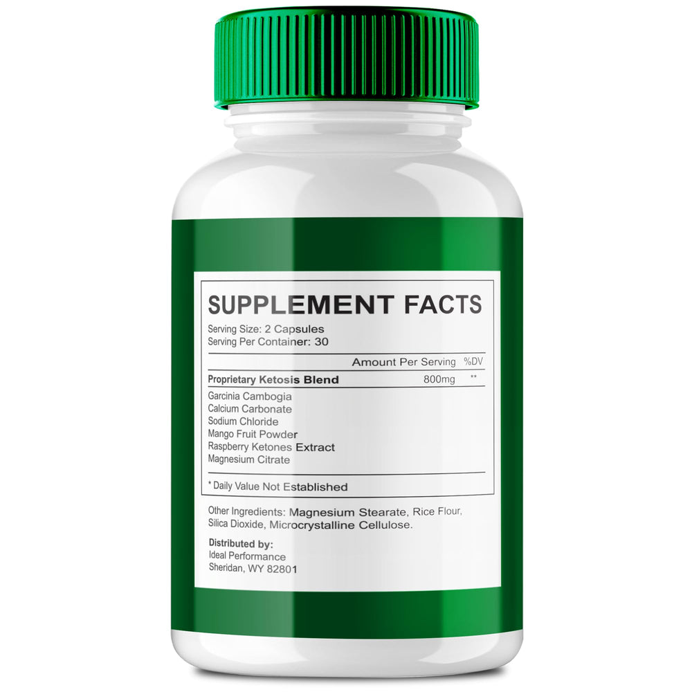 IDEAL PERFORMANCE OzemBurn Max packaging front highlighting keto-friendly formulation.