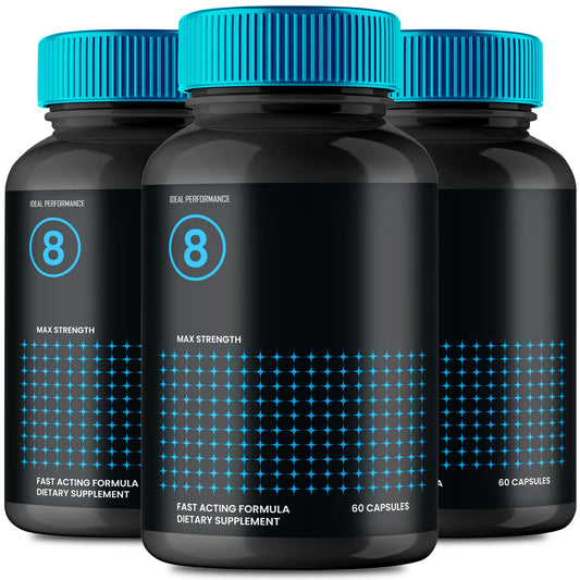 IDEAL PERFORMANCE Performer 8 bottle front view for easy daily wellness support