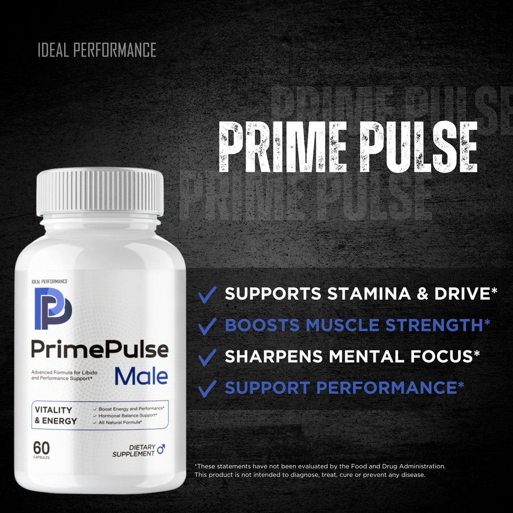 IDEAL PERFORMANCE Prime Pulse packaging highlights 5-pack convenience.