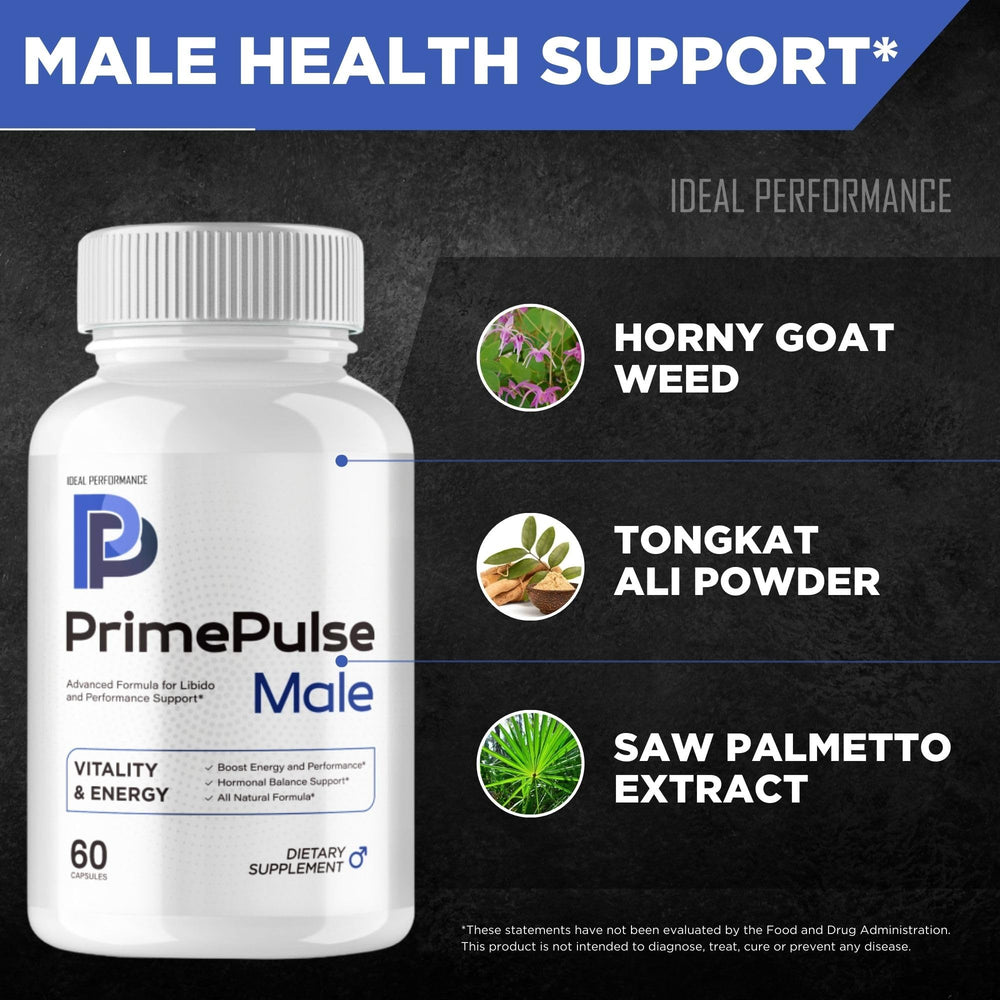 Prime Pulse pills arranged in blister pack for on-the-go use.