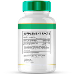 IDEAL PERFORMANCE Prostafense bottle on table, signaling convenient daily dosing.