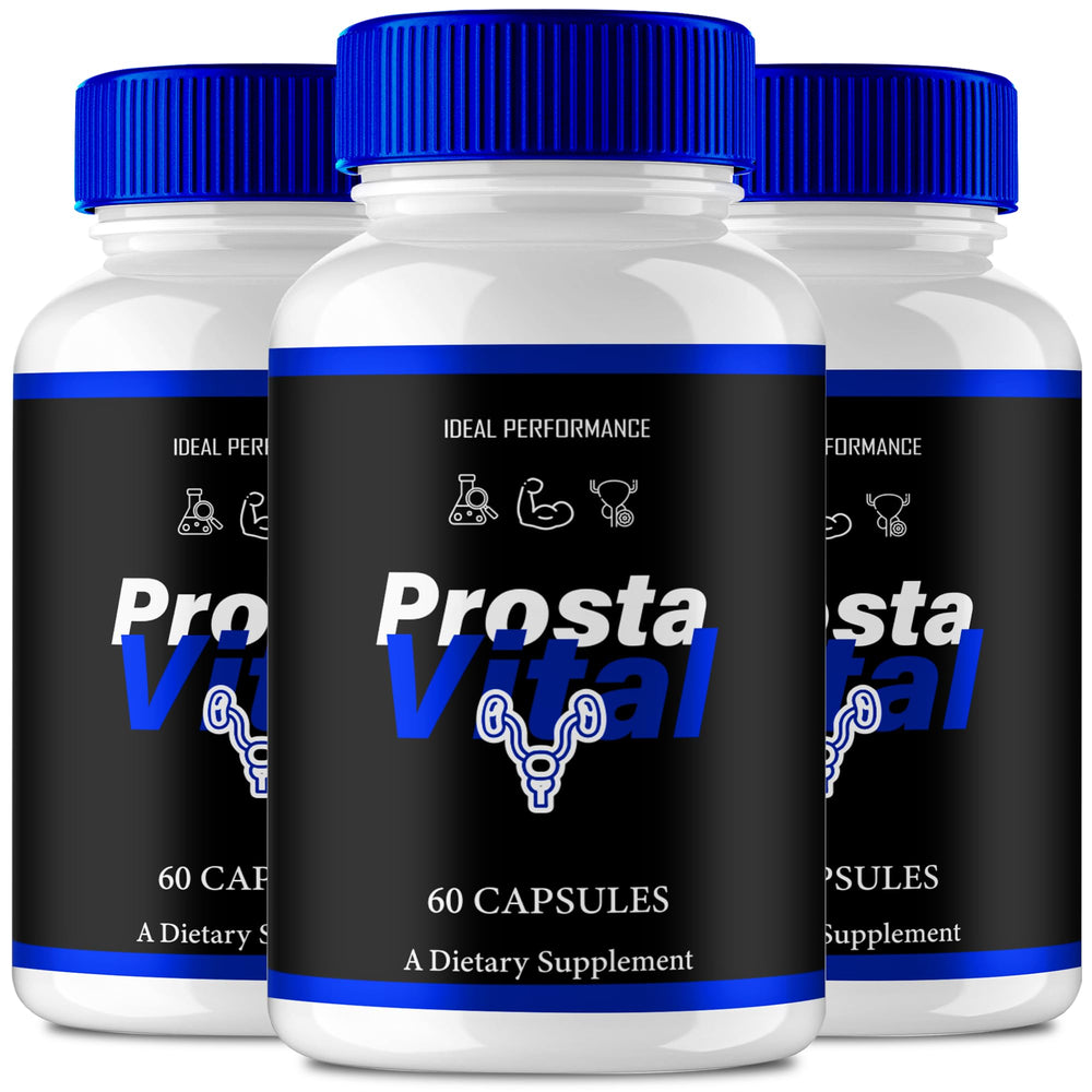 IDEAL PERFORMANCE ProstaVital for Men bottle front view for daily wellness.
